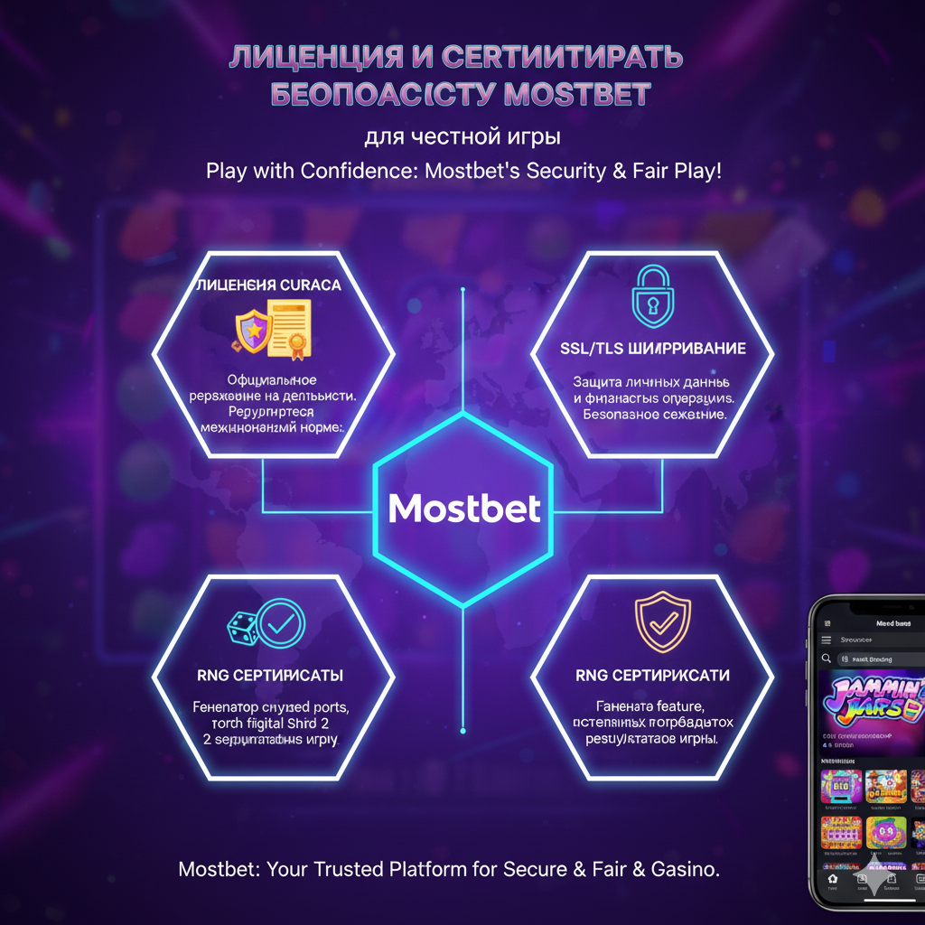 Лицензия и сертификаты безопасности Mostbet для честной игры
