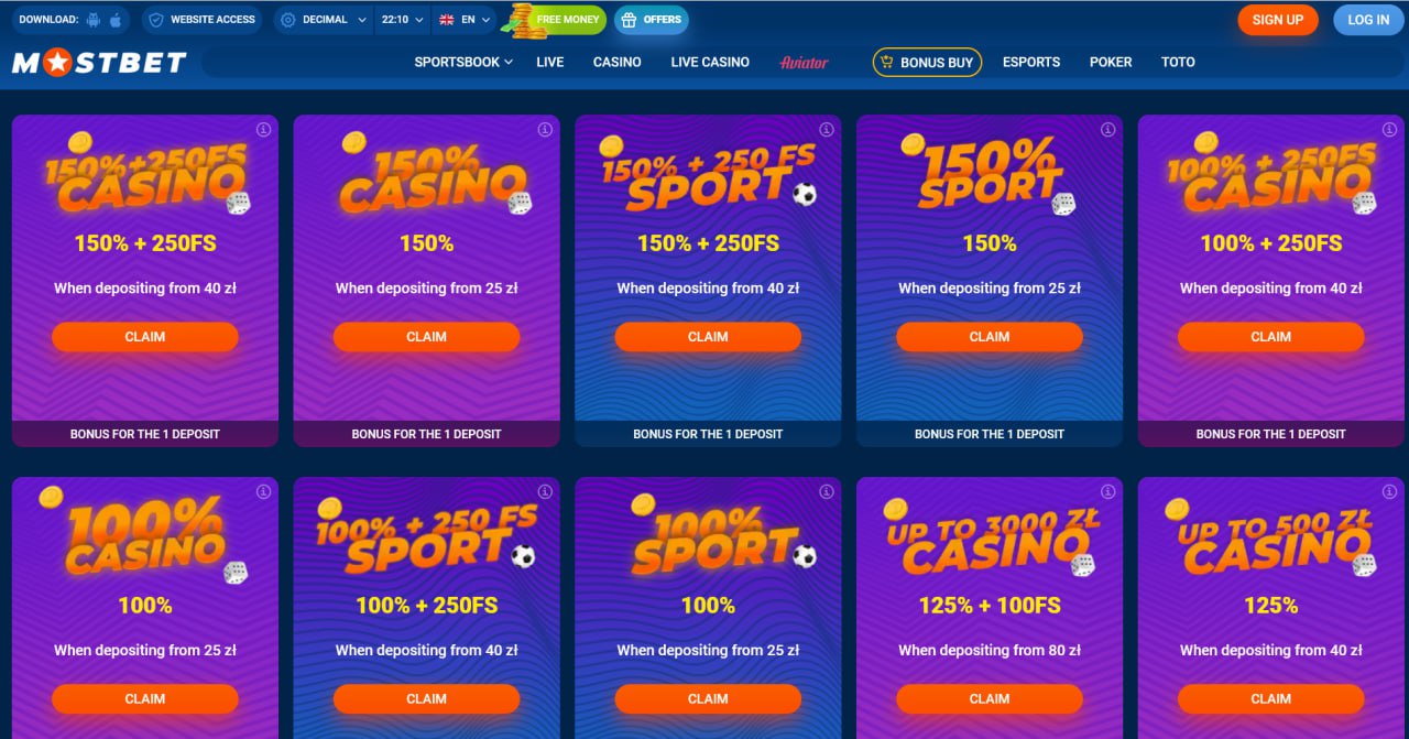 Mostbet казиносының слоттарға арналған бонустары мен турнирлері