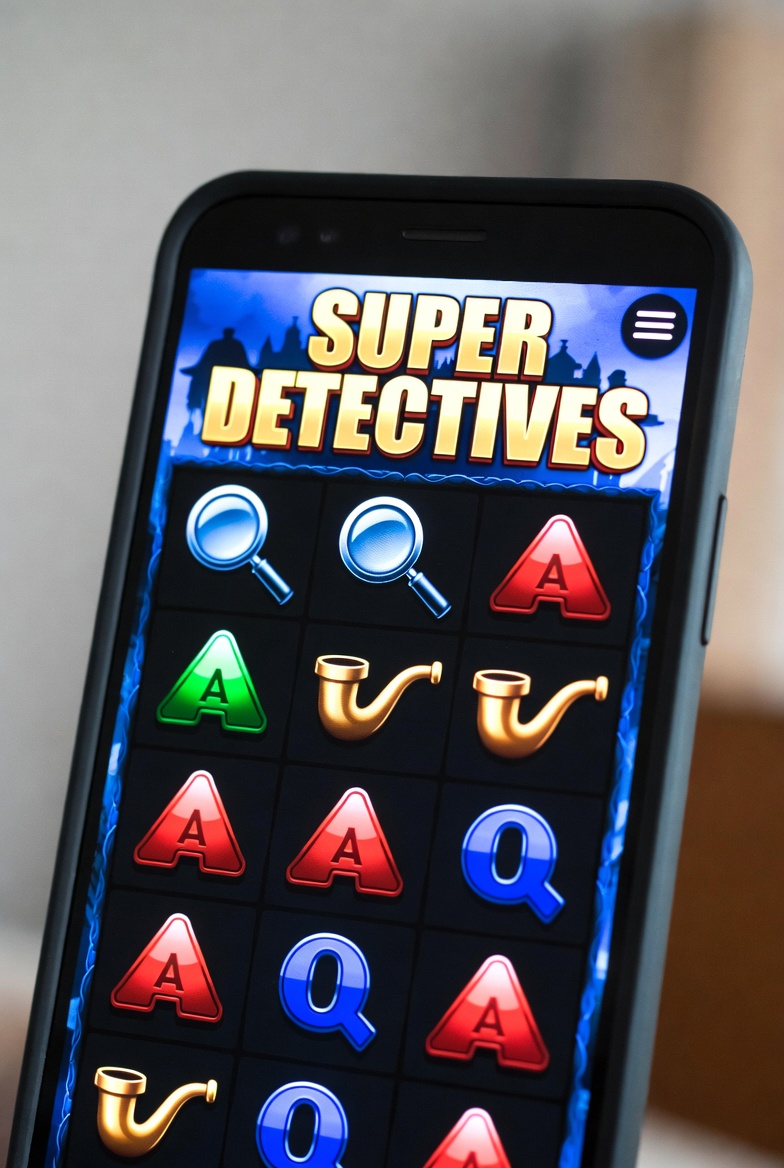 Super Detectives слотының смартфондағы мобильді нұсқасы