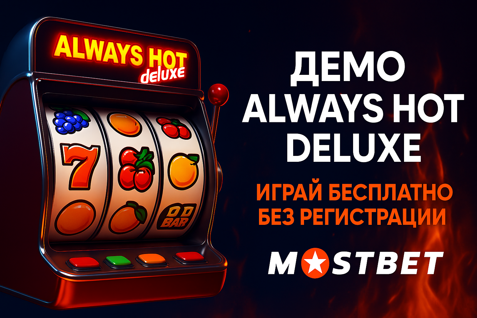 Mostbet-те тіркелусіз Always Hot Deluxe демо-режимі