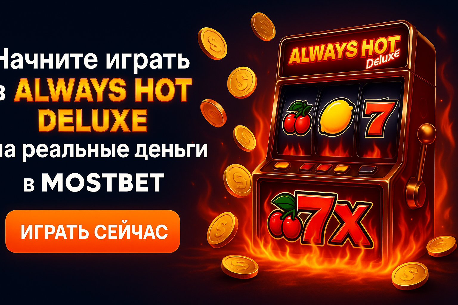 Mostbet-те нақты ақшаға Always Hot Deluxe ойнауды бастаңыз