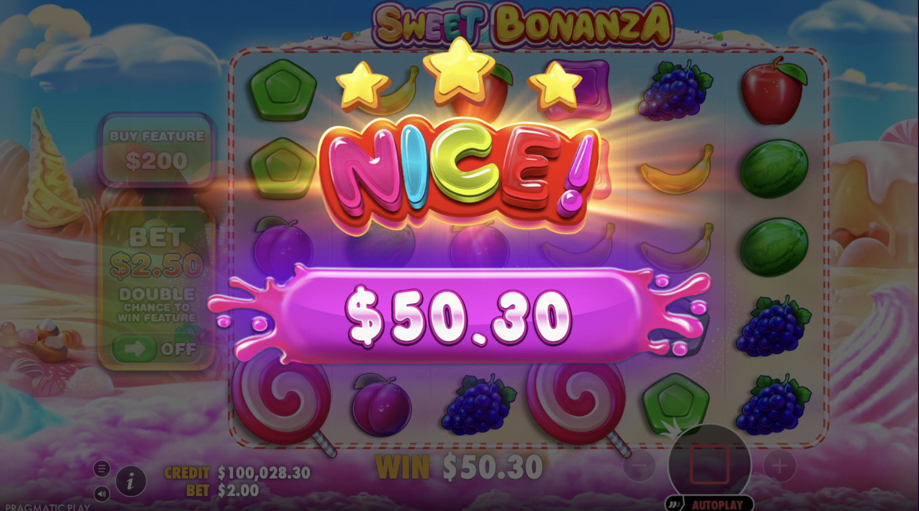 Режим фриспинов Sweet Bonanza с множителями