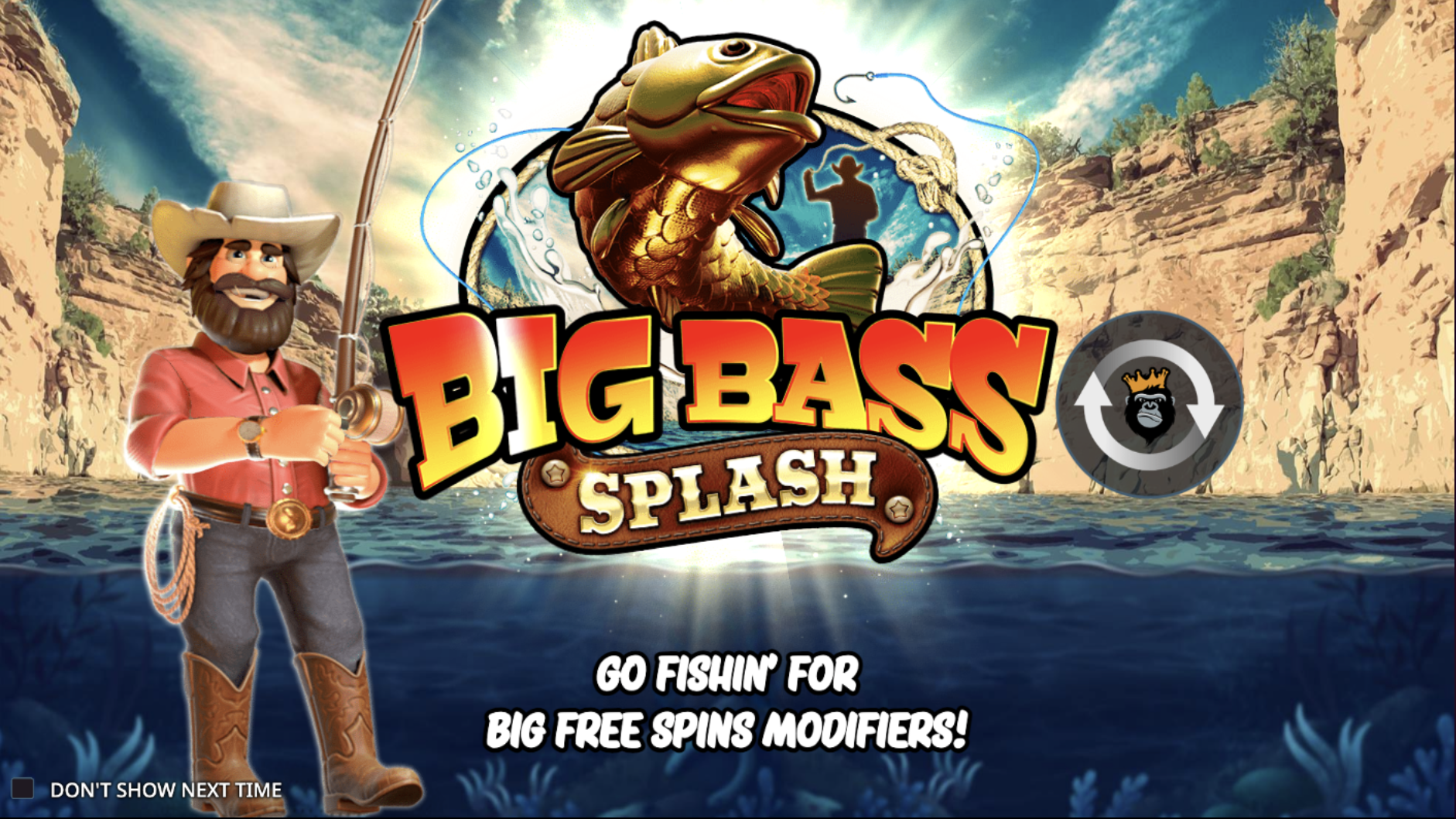 Big Bass Splash slot with bonus buy feature and fishing theme