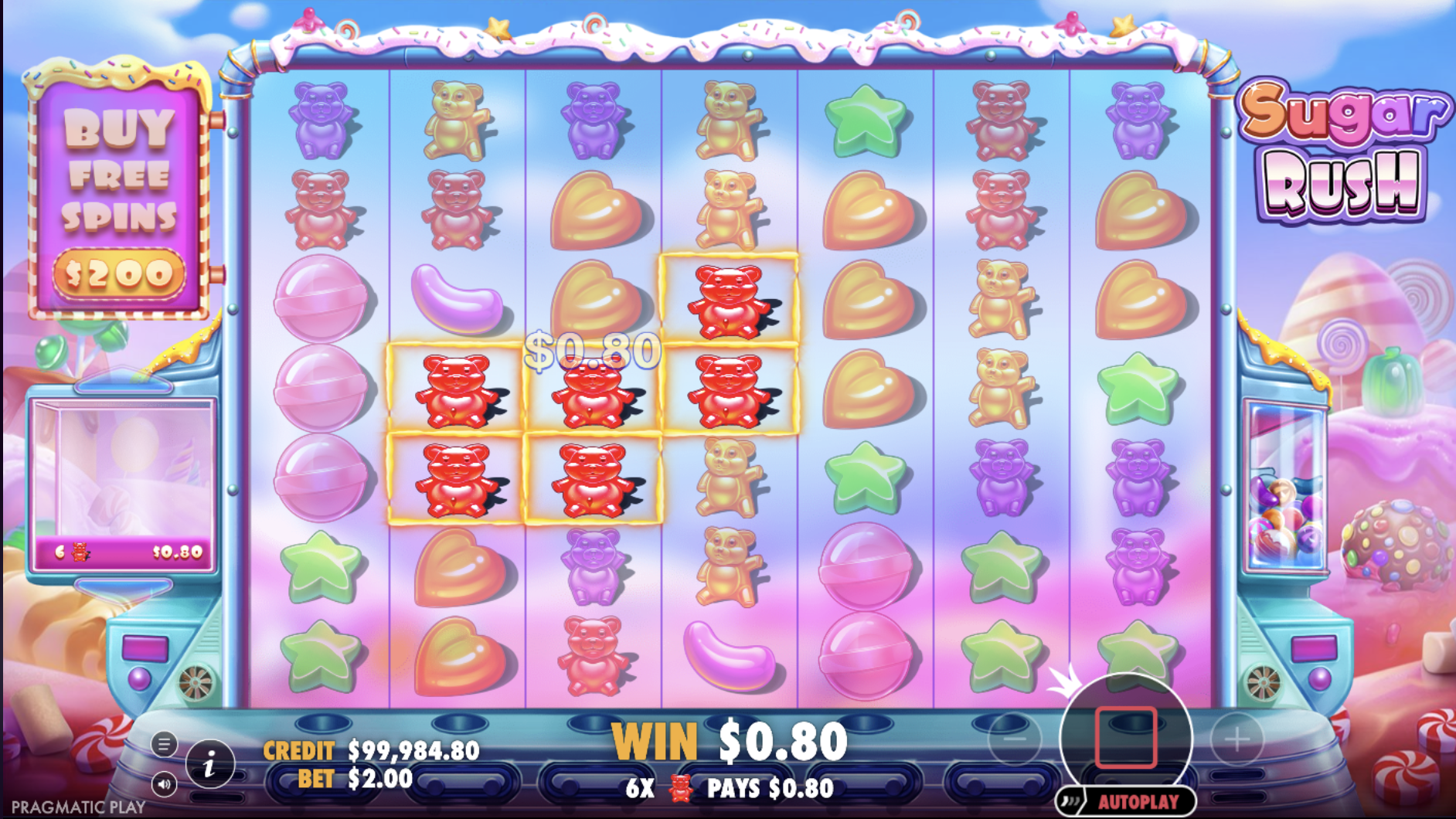 Sugar Rush тегін айналдырулары жинақталатын көбейткіштермен