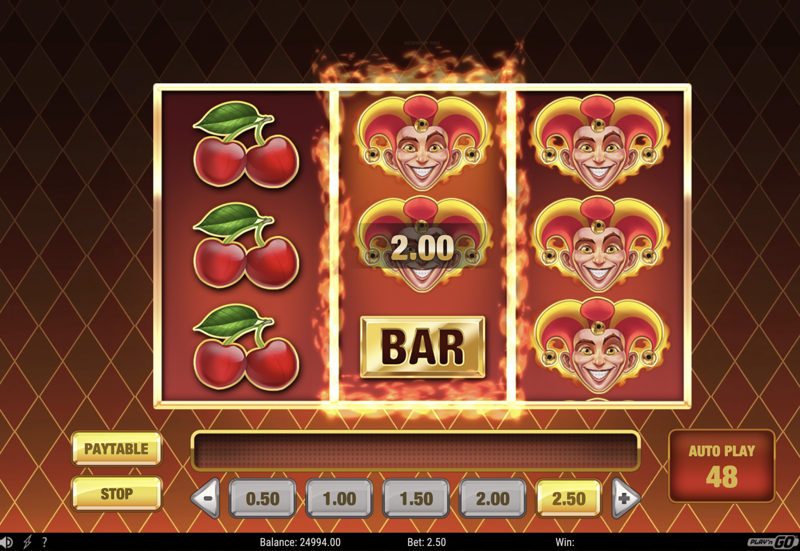 Fire Joker bonus wheel with multipliers up to x800