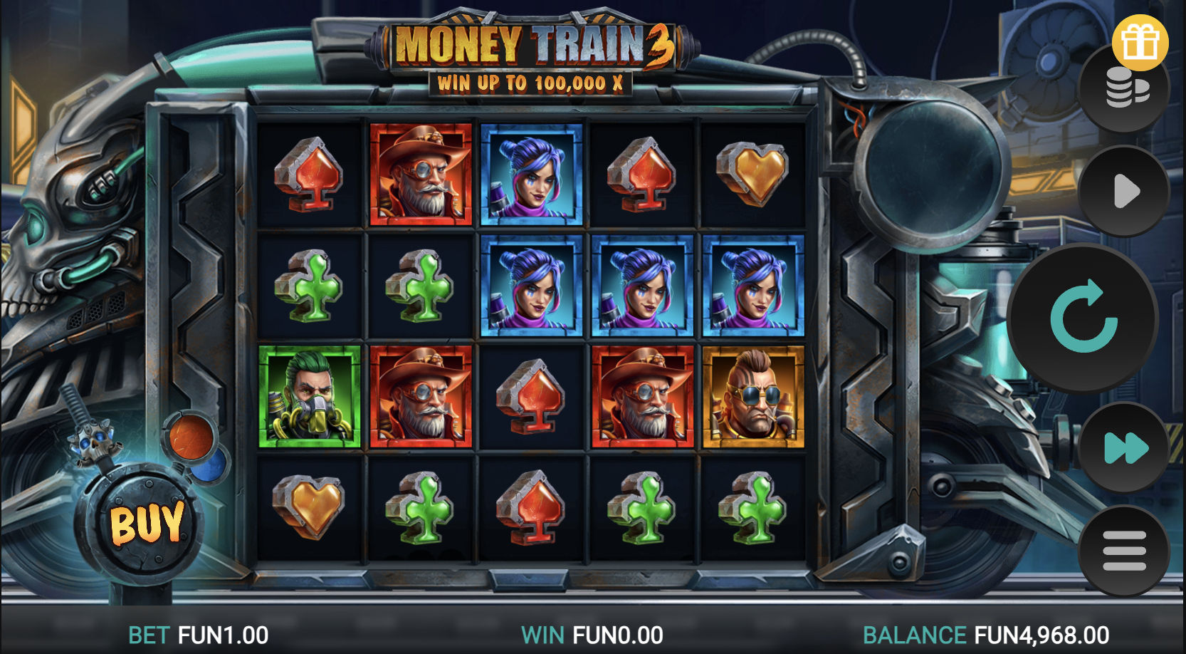 Money Train 3-тің смартфондарға арналған мобильді нұсқасы