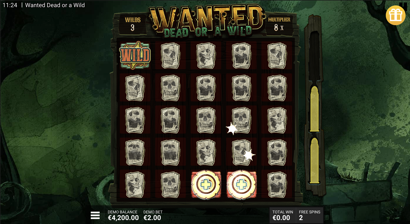 Mobile version of the Wanted slot for smartphones