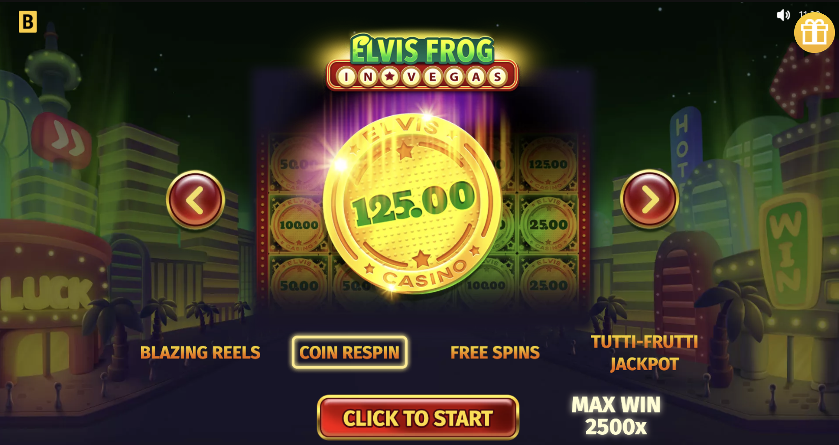 3x3 Mega Symbols and Stacked Wilds in Elvis Frog in Vegas