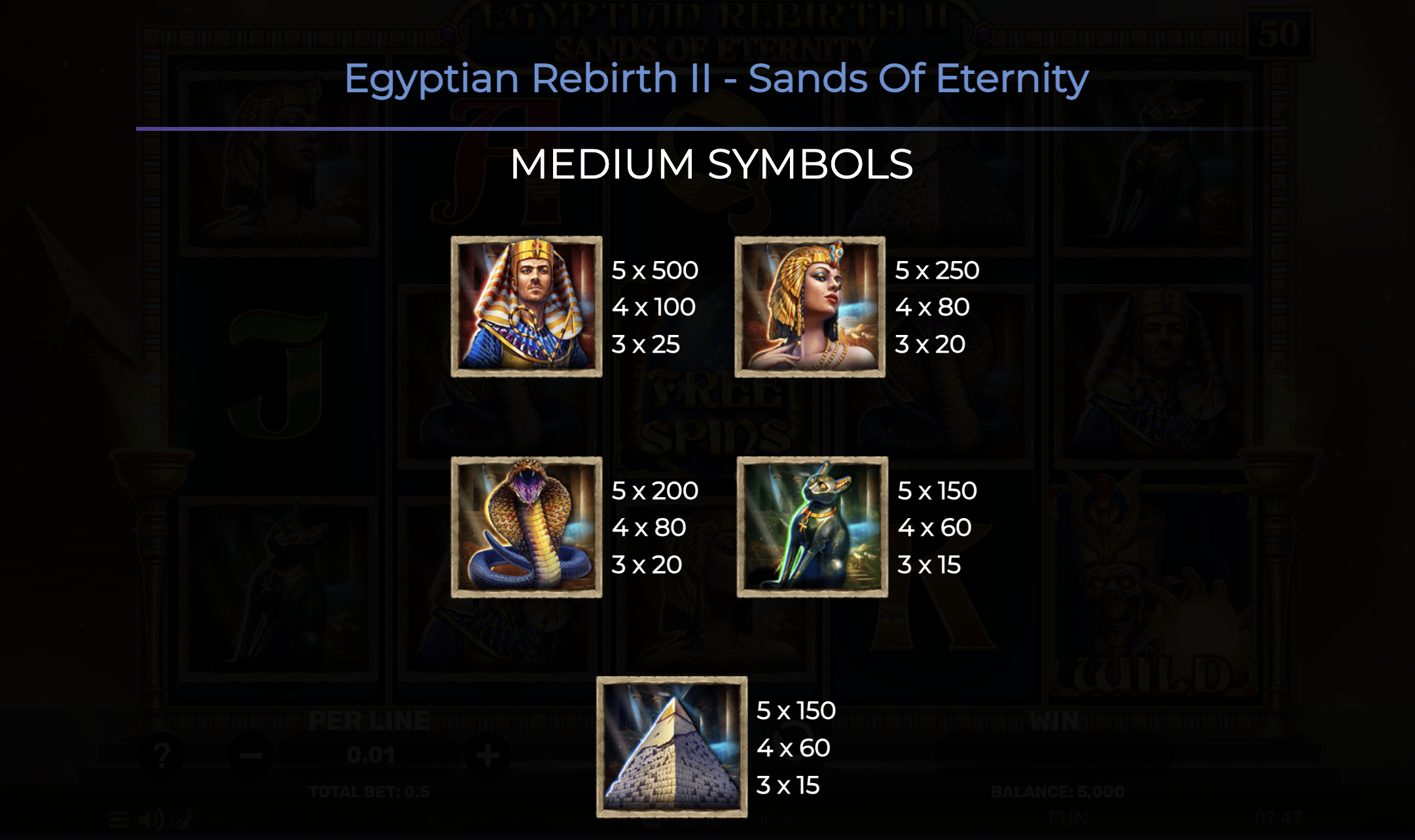 faq Egyptian Rebirth II