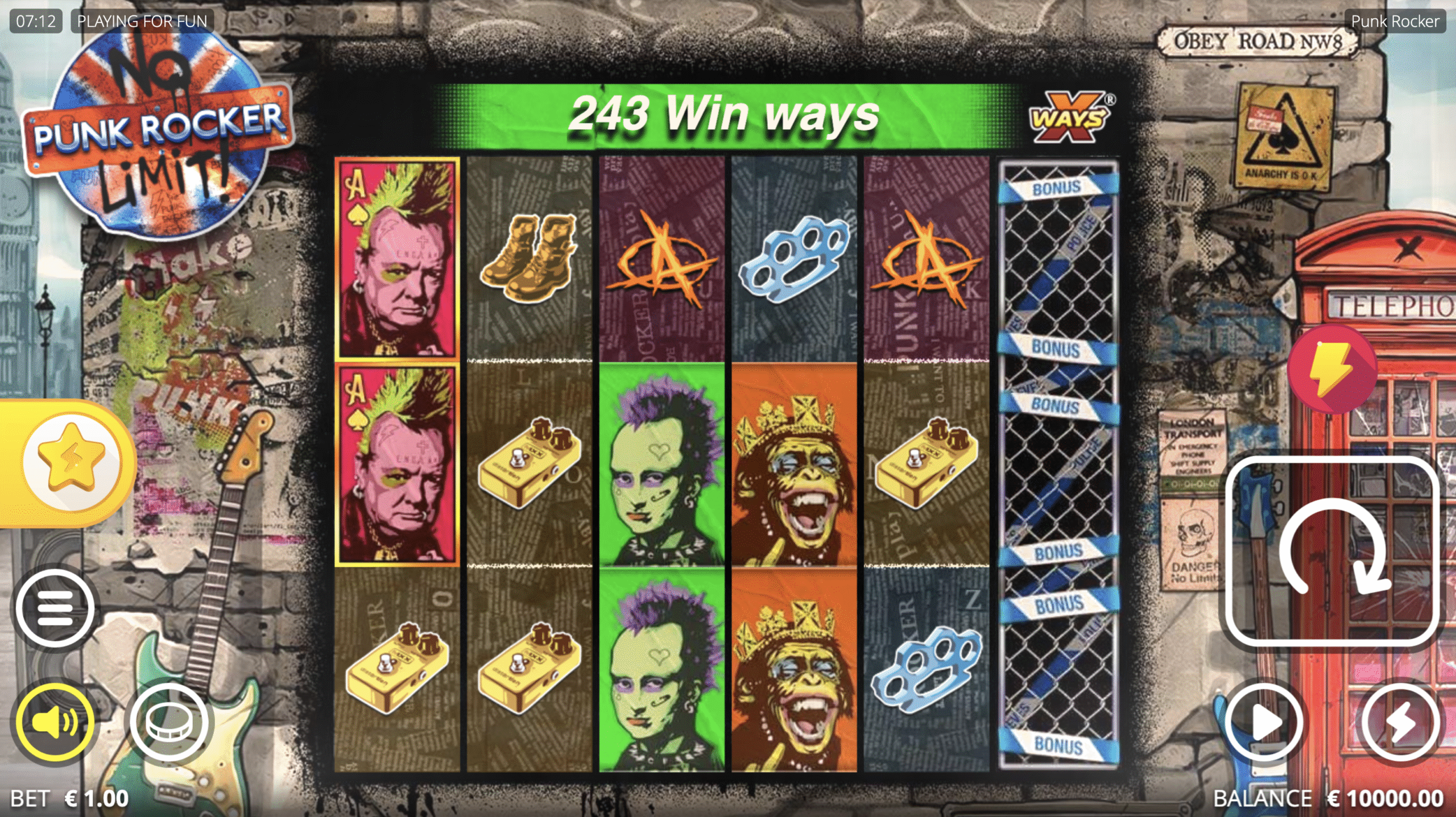 Punk Rocker xWays symbol expansion mechanic