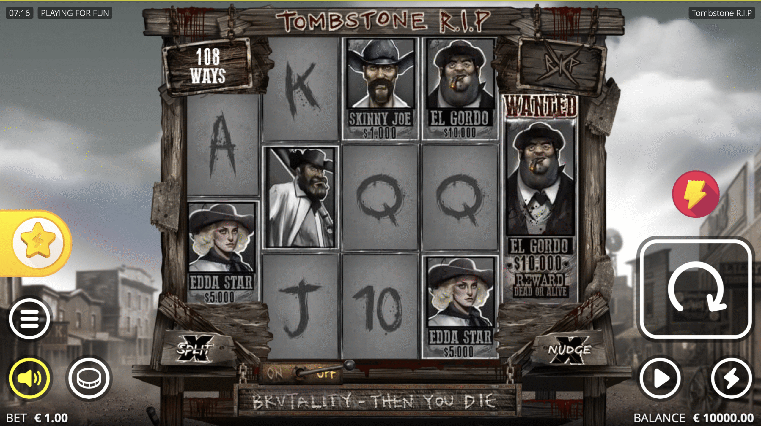 Игровой автомат Tombstone RIP на платформе Mostbet с множителями и разделением символов