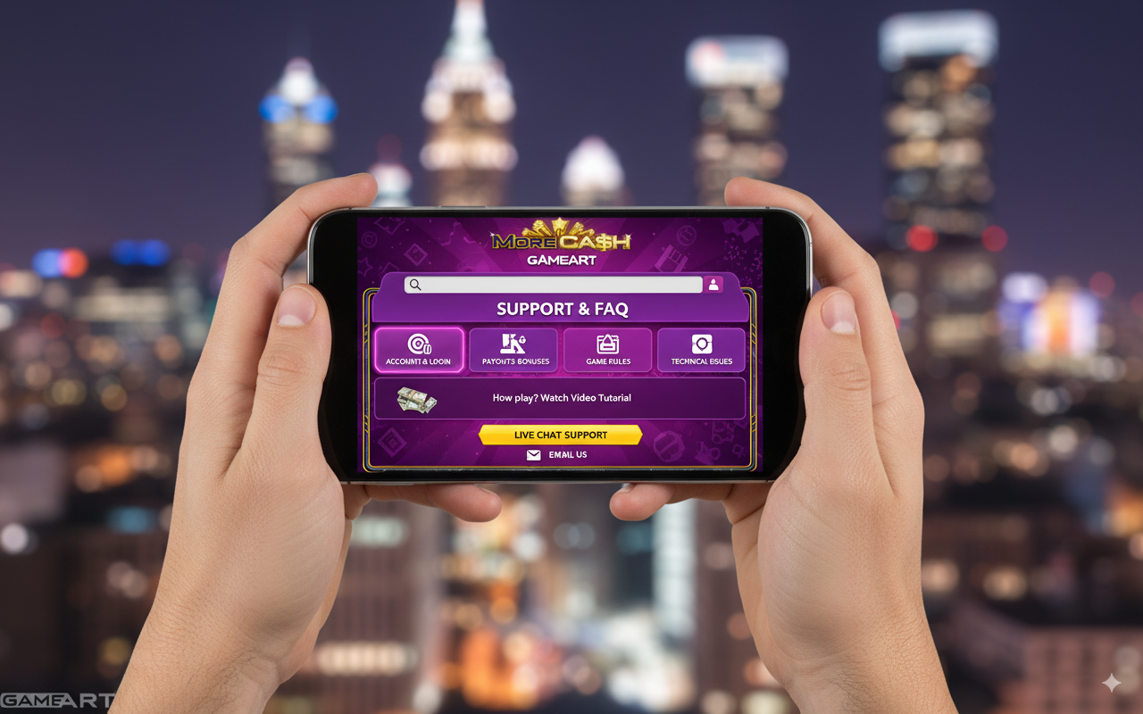 FAQ and mobile support for More Cash from GameArt
