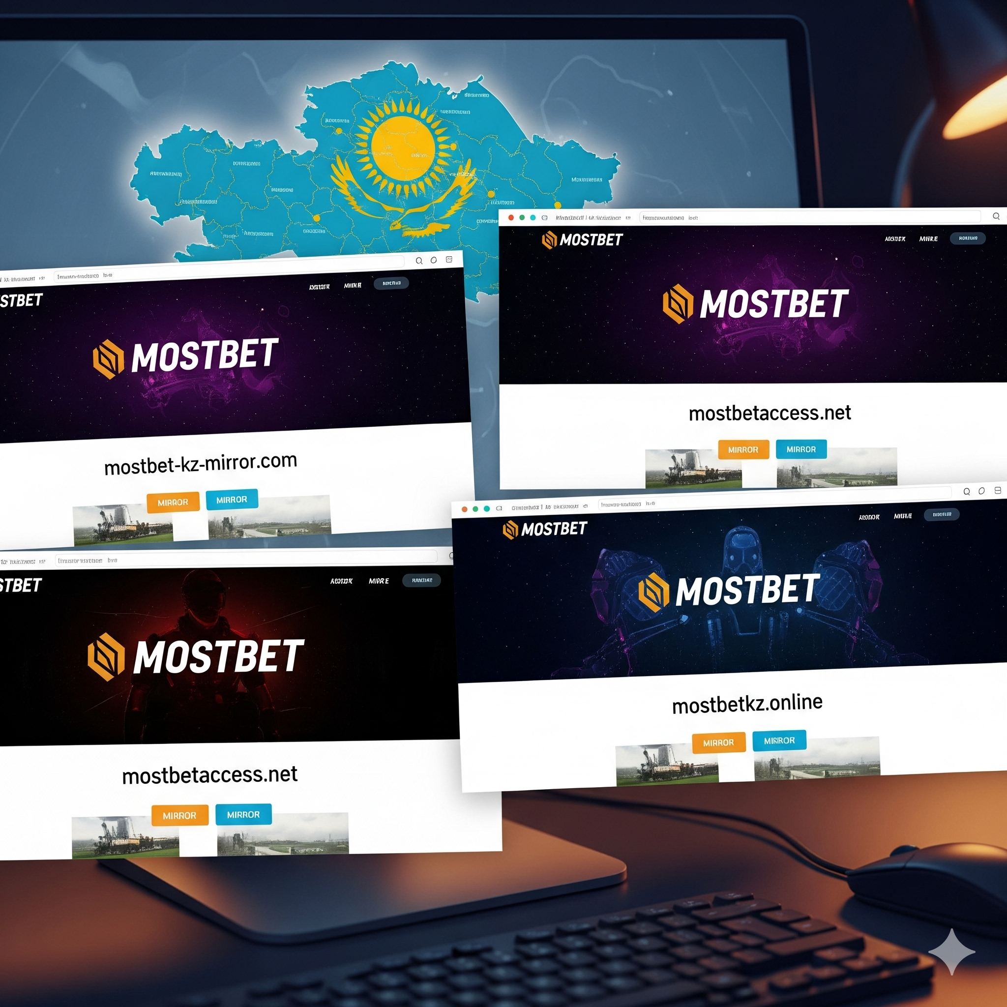 Зеркальные сайты Mostbet для доступа из Казахстана