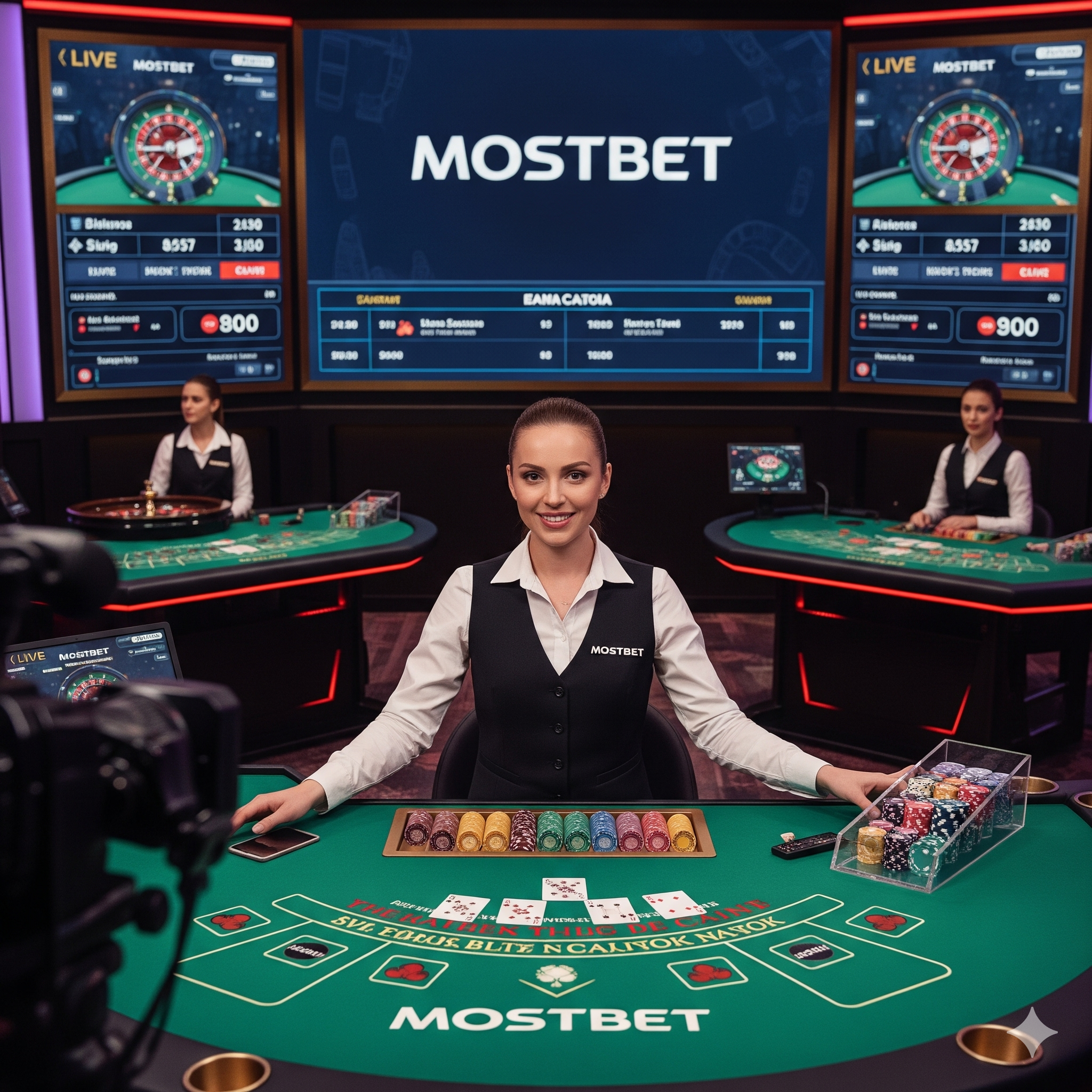 Live казино Mostbet с дилерами в реальном времени