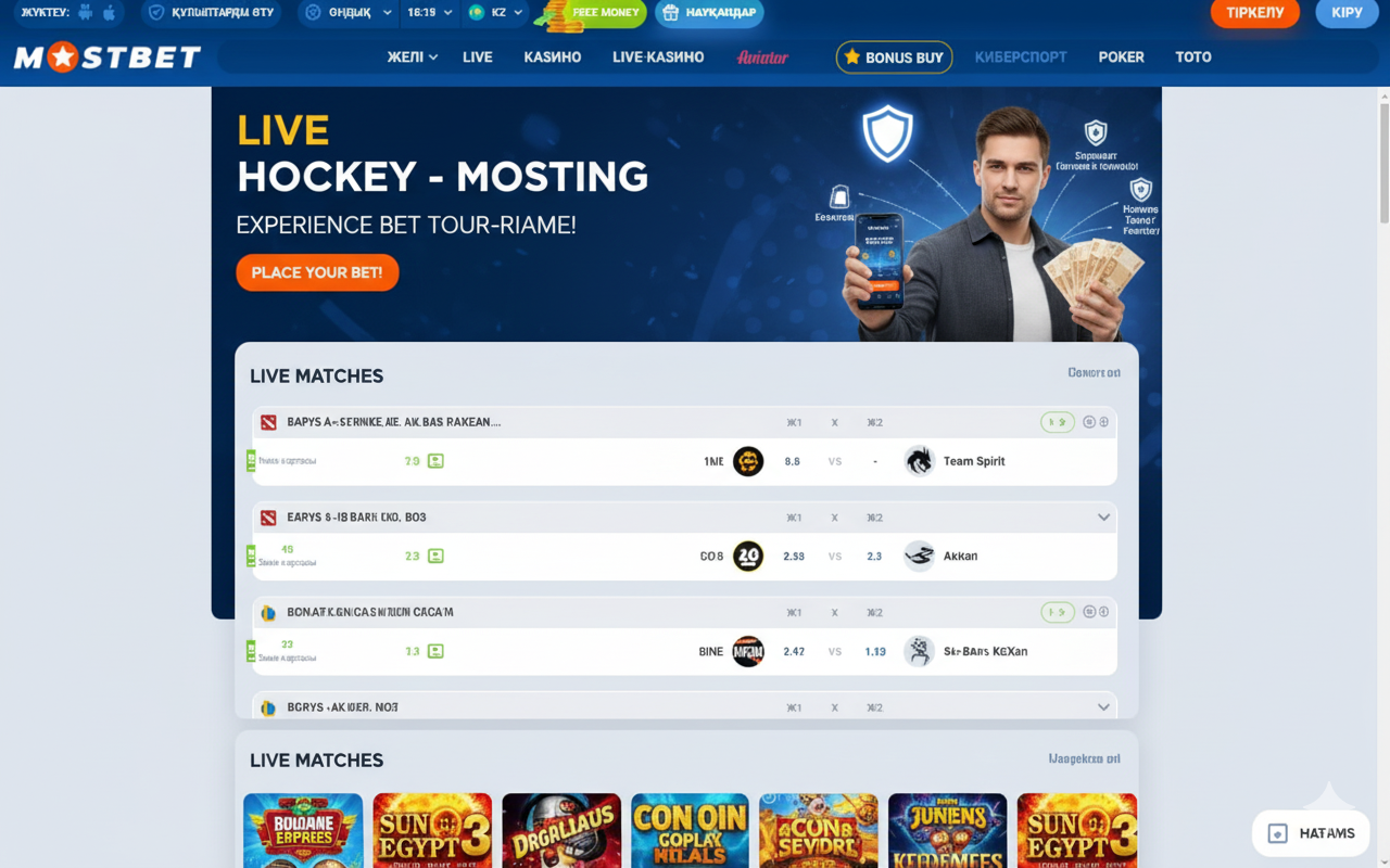 Live Hockey Betting at Mostbet