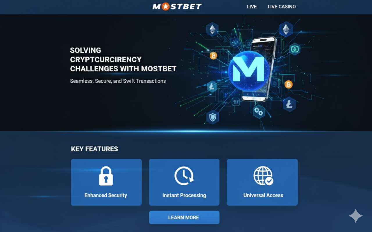 решение проблем с криптовалютой mostbet