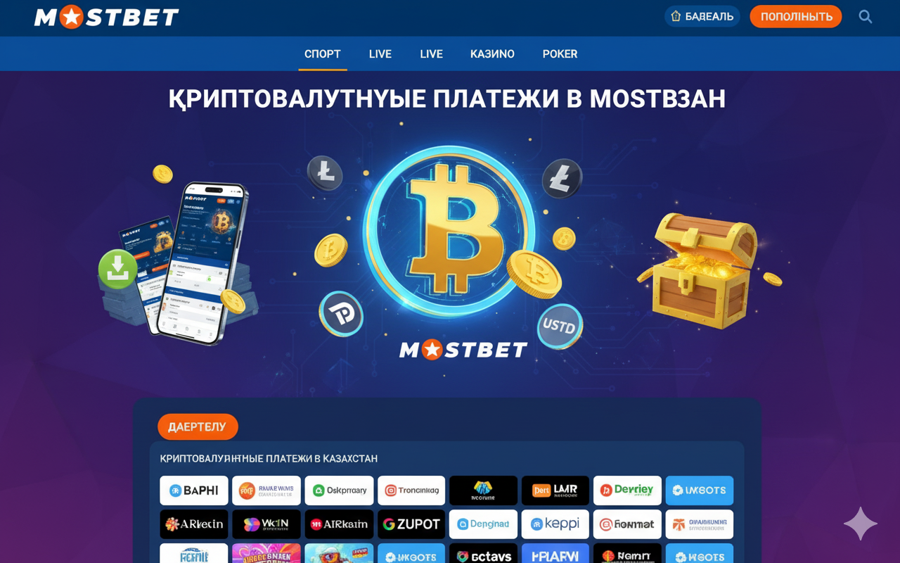 Paiements en cryptomonnaies sur Mostbet France