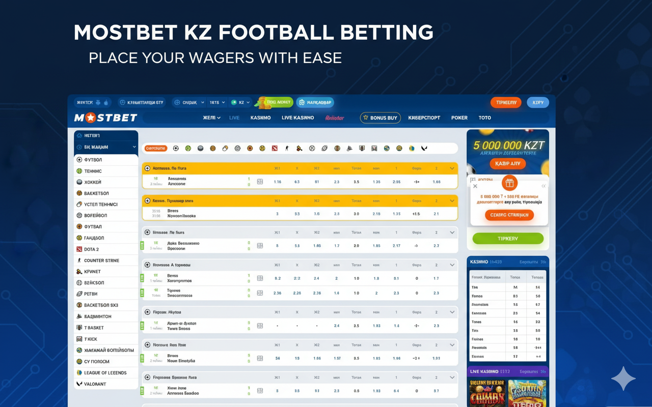 Mostbet Azərbaycan-da futbol mərcləri interfeysi