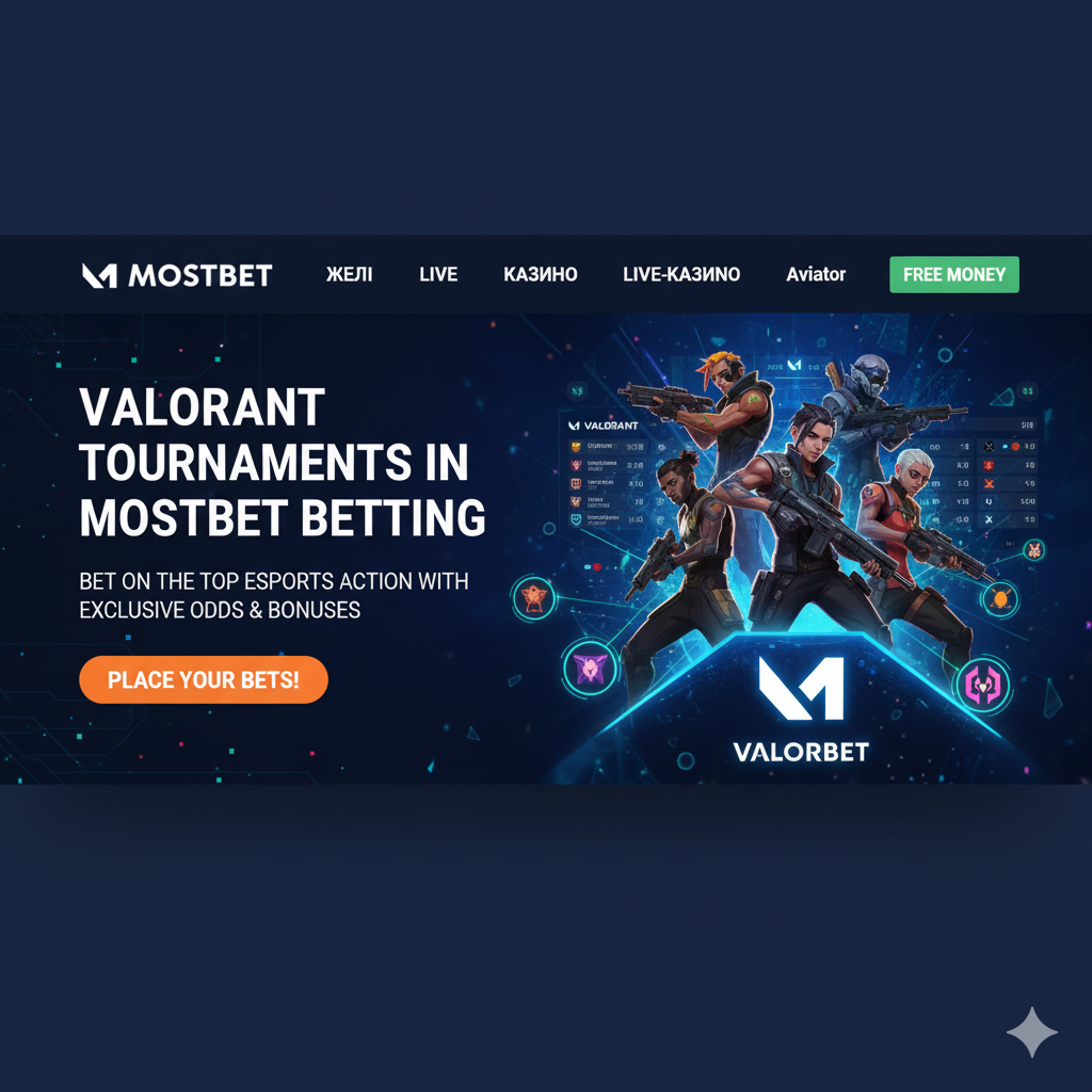 Mostbet-тегі Valorant турнирлеріне беттинг