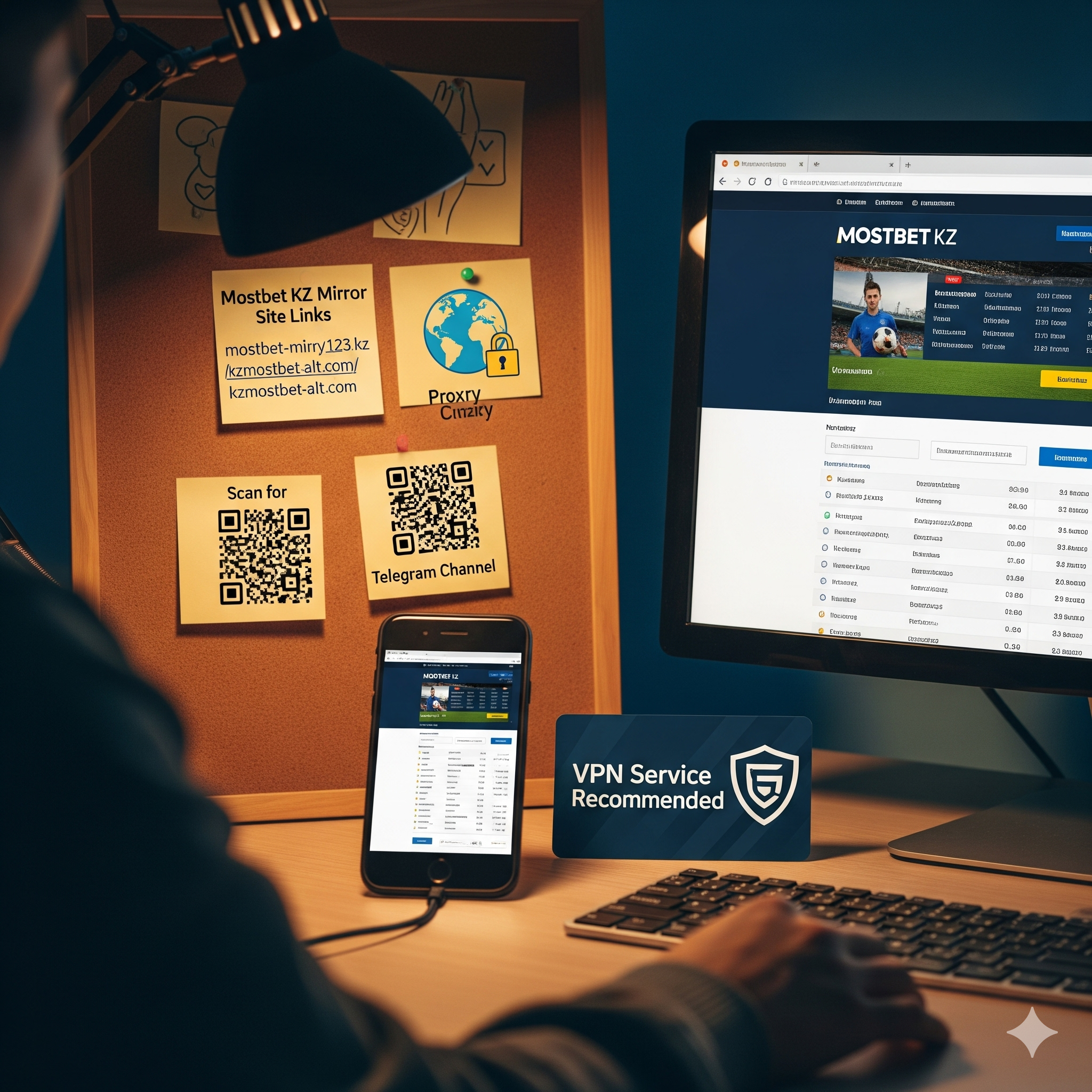 Способы доступа к зеркалу Mostbet KZ