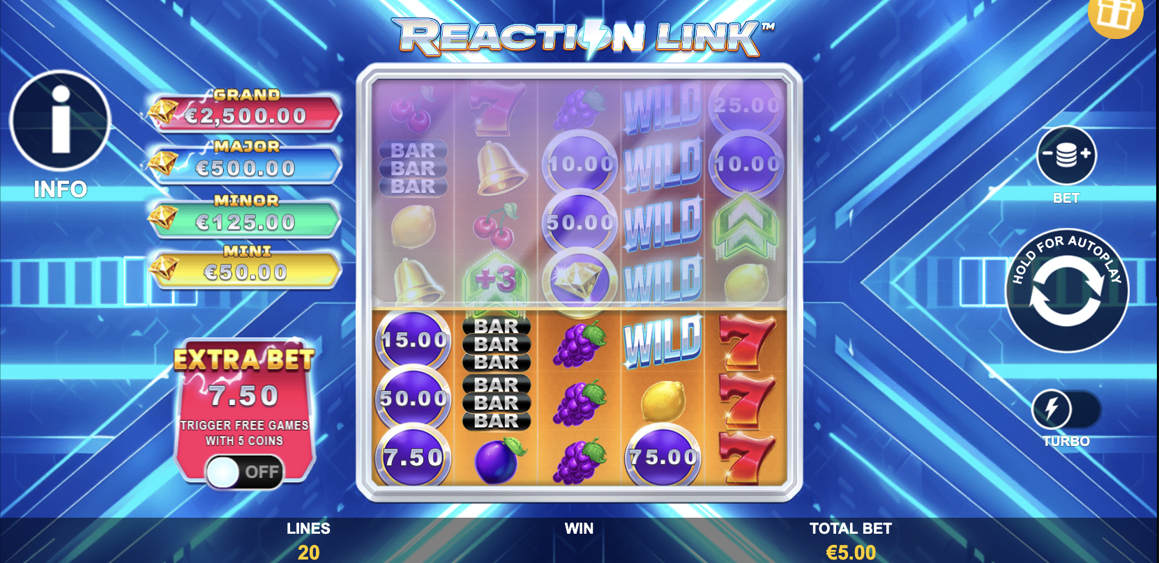 Playtech ұсынған Reaction Link-тегі тізбекті реакциялар механикасы