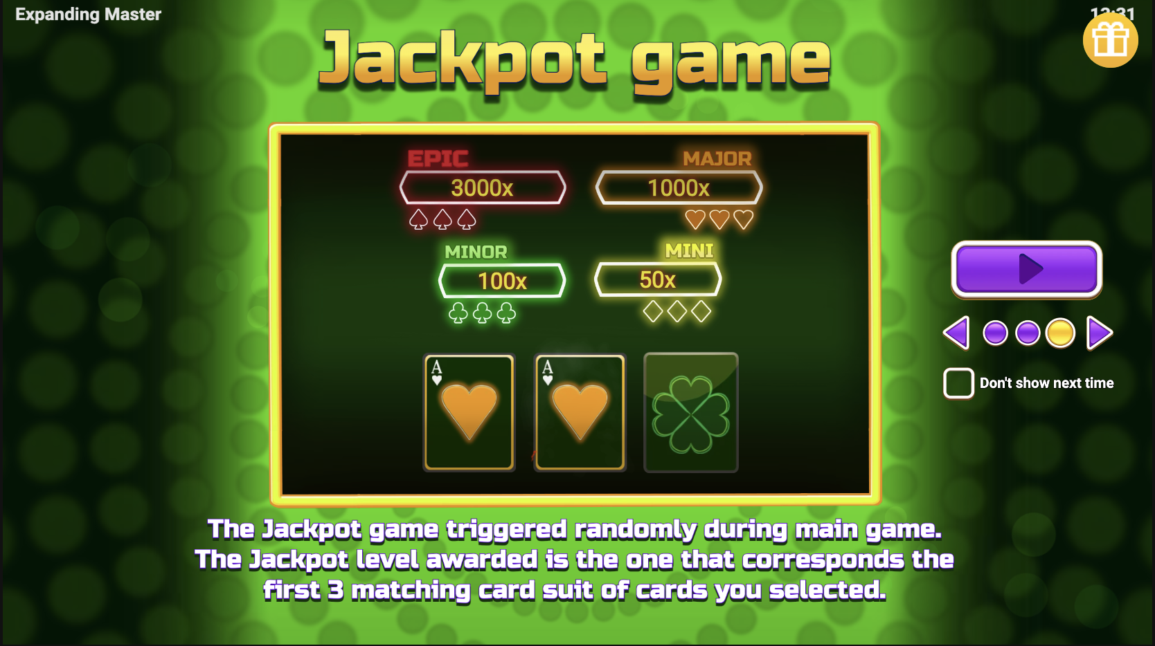 Expanding Master Jackpot-тағы джекпоттарға арналған стратегиялар жүйесі