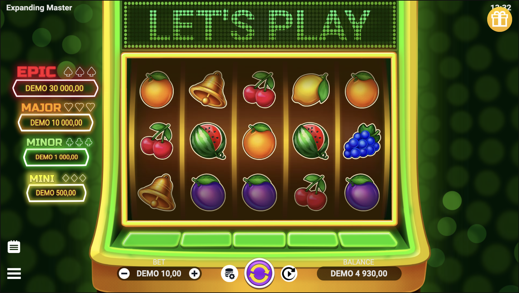 Expanding Master Jackpot-тағы кеңейтілетін рәміздер механизмі