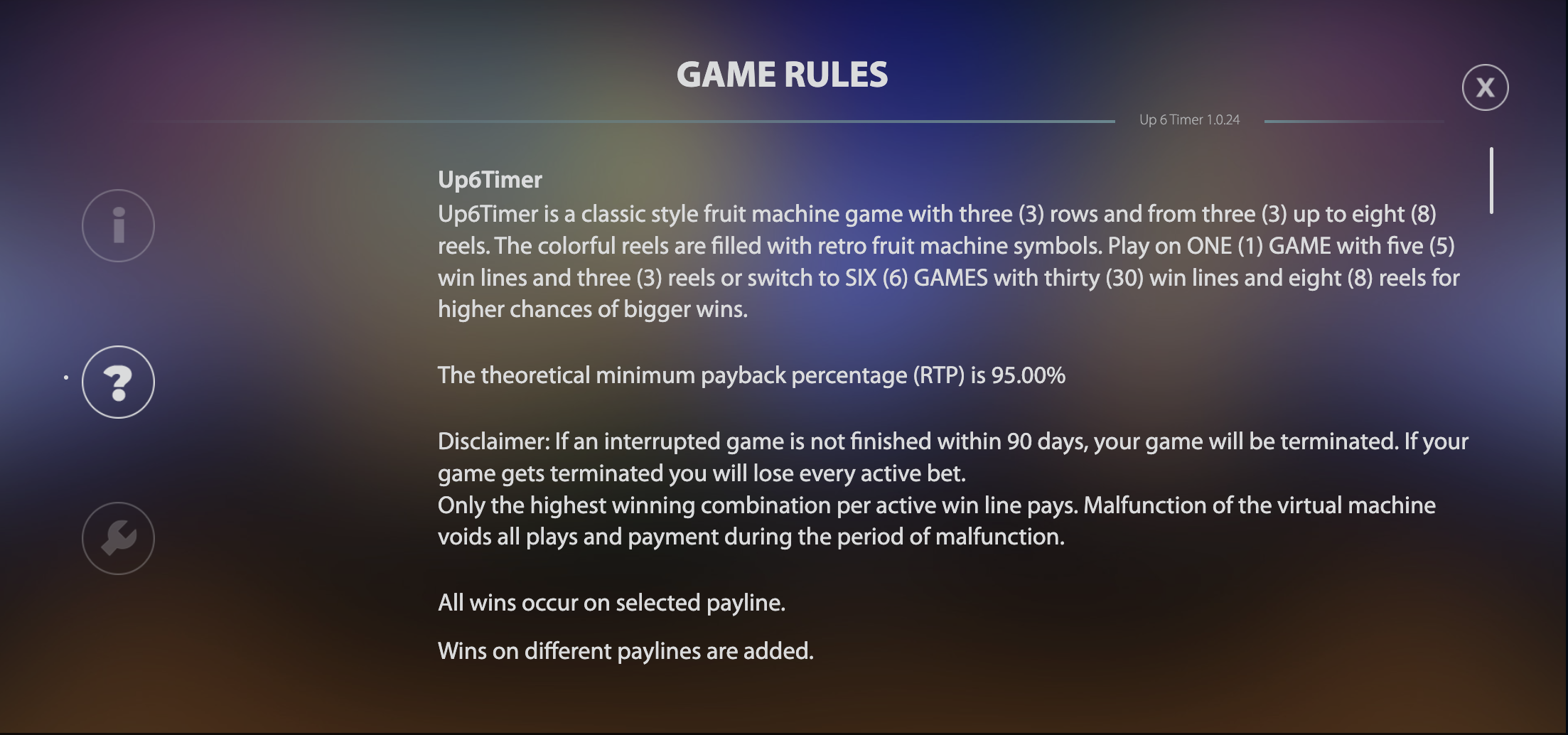 Learning Up6Timer features in demo mode with the interface