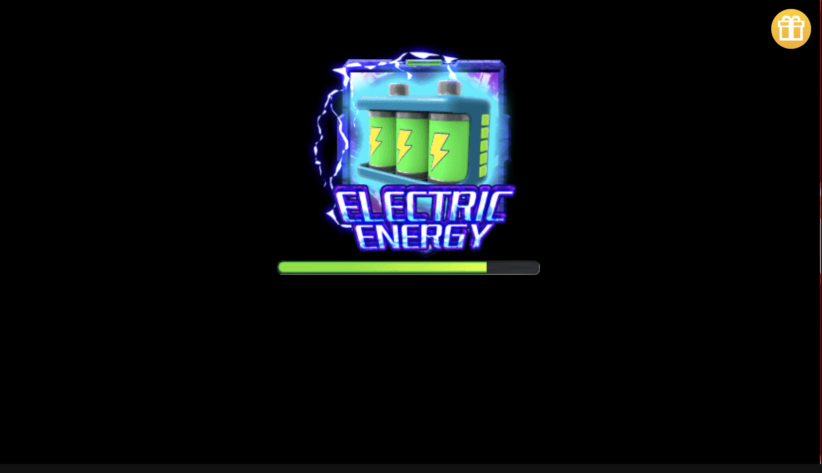 Main screen of Super Energy from KA Gaming with a futuristic neon design