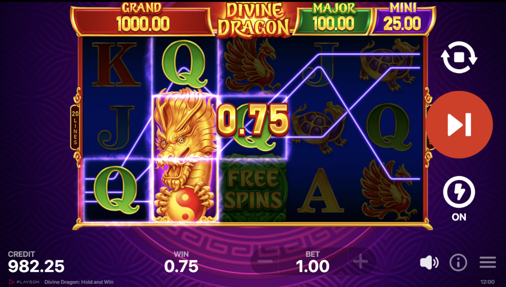 Демо режим Divine Dragon для изучения стратегий и механик