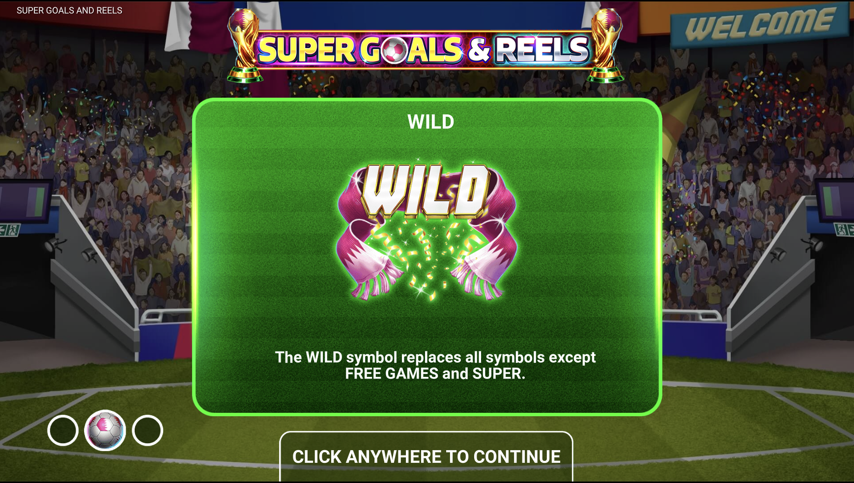 Демо режим Super Goals and Reels для тактической подготовки к игре