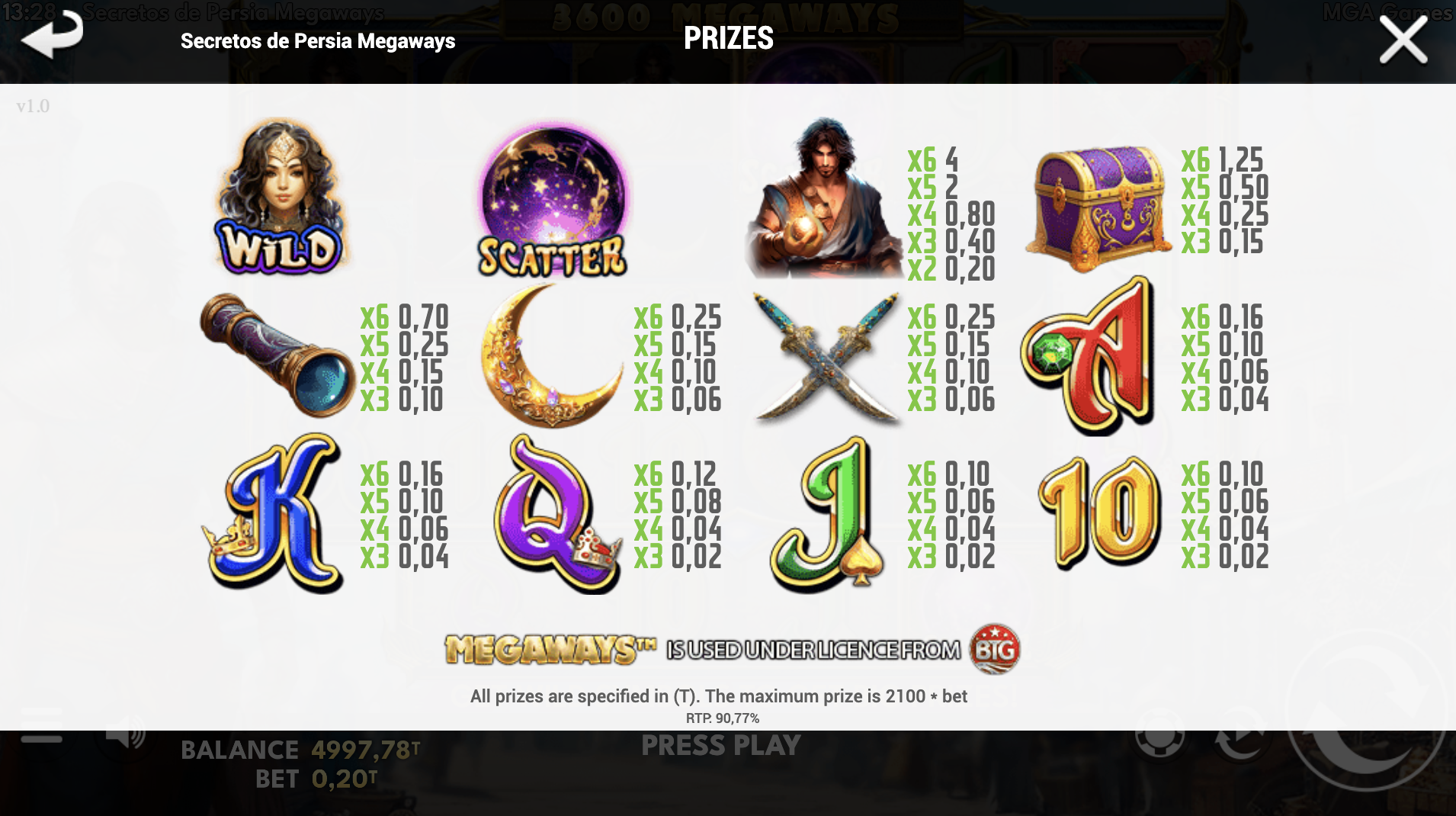 Cascading wins and Megaways magic in Secretos de Persia