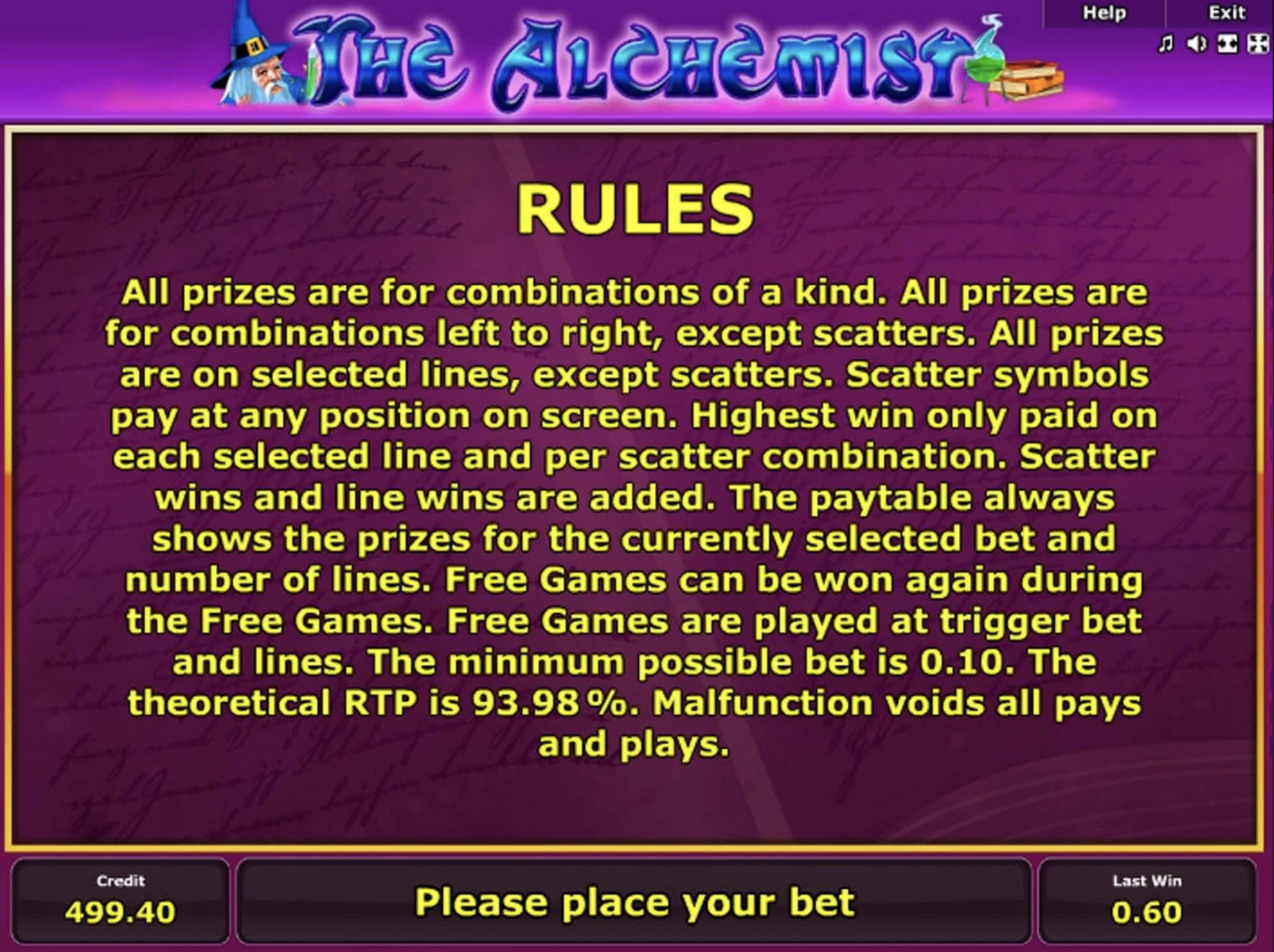 Playing The Alchemist in online casinos in Kazakhstan with high-quality graphics