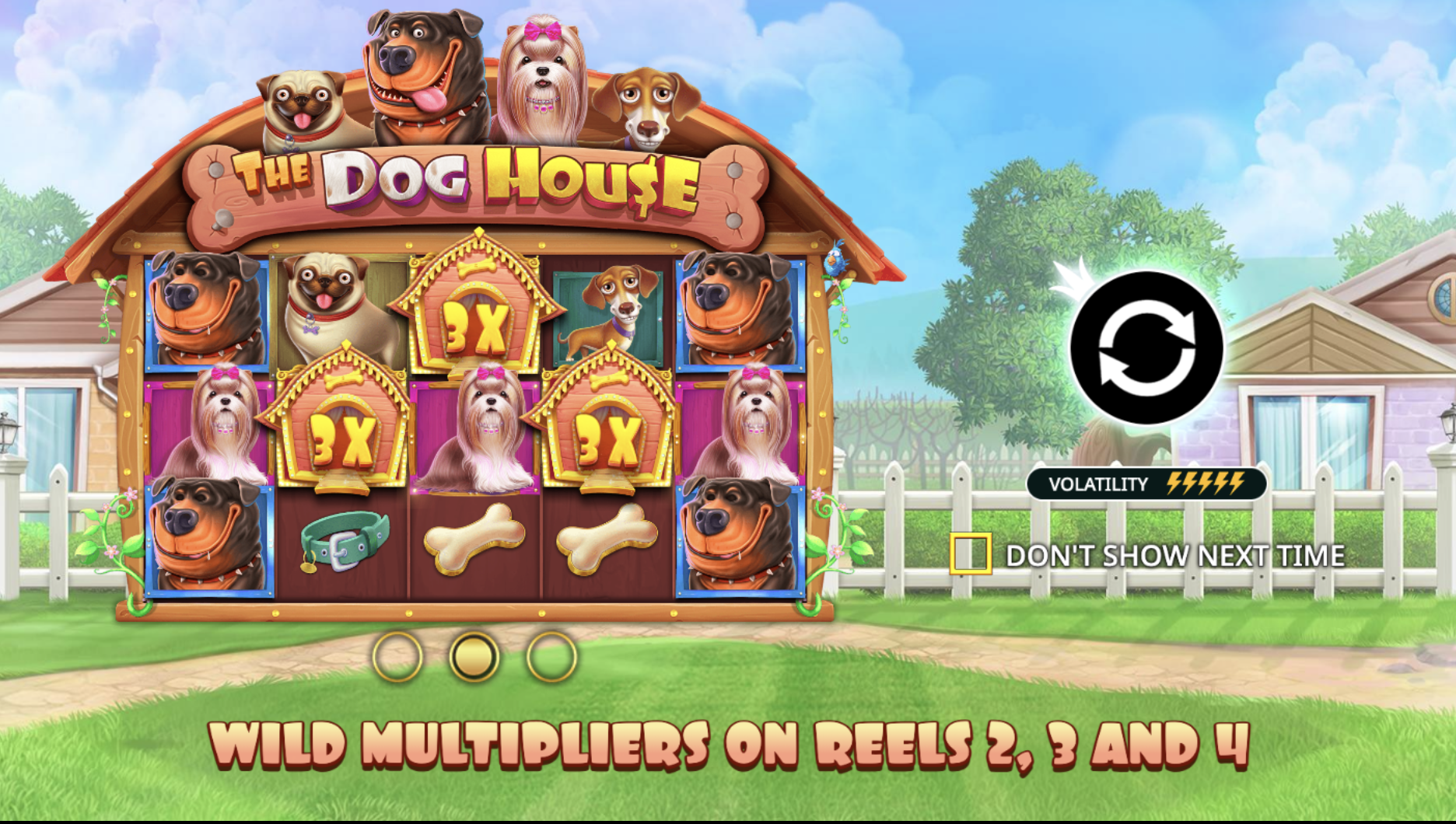 Pragmatic Play-дан The Dog House слоты иттер тақырыбымен