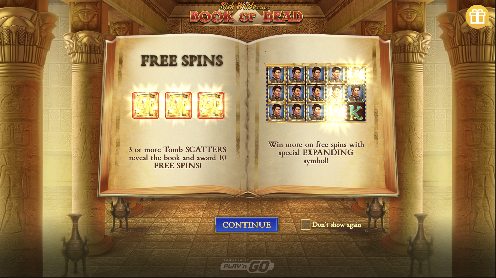 Play'n'GO-дан Мысыр тақырыбына арналған Book of Dead слоты