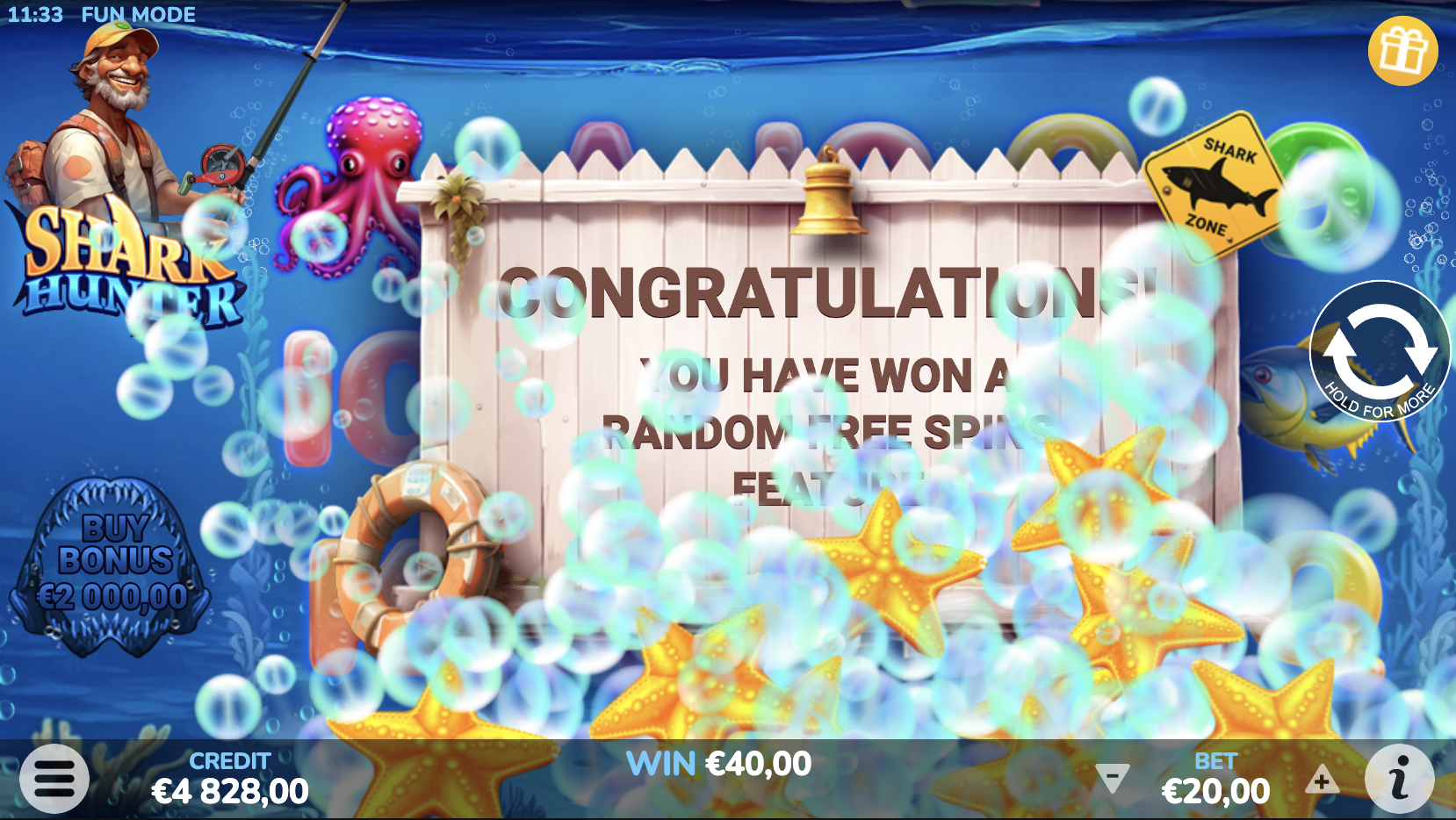 Bankroll management strategies in Shark Hunter