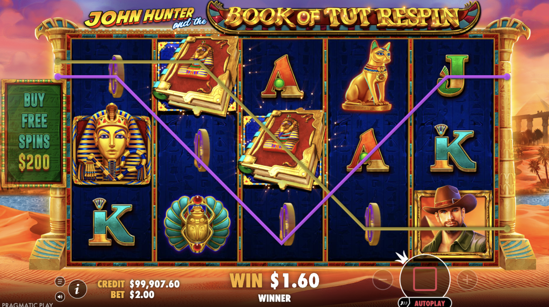 Money Respin bonus feature in John Hunter slot