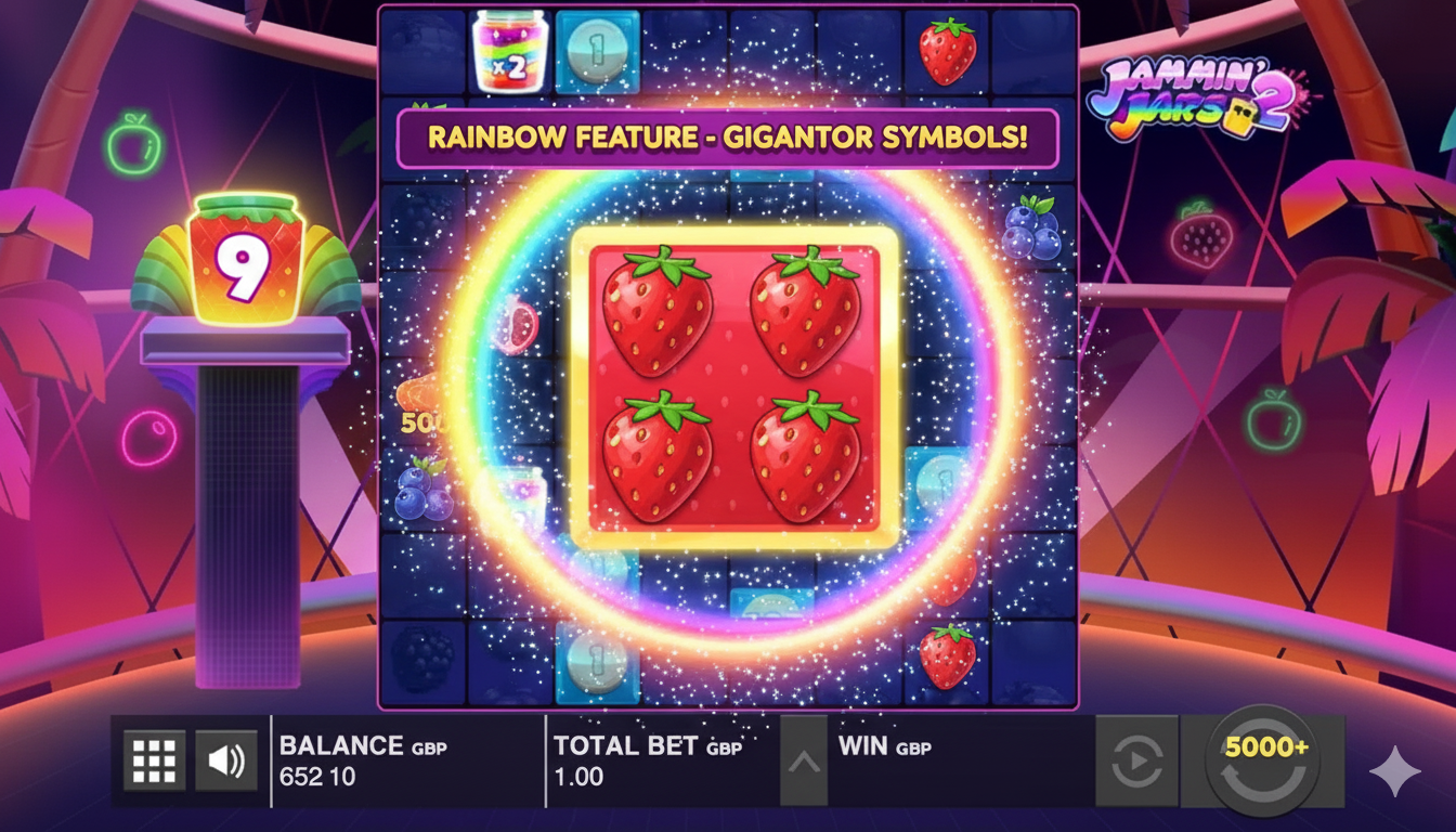 Rainbow Feature creates giant 3x3 symbols