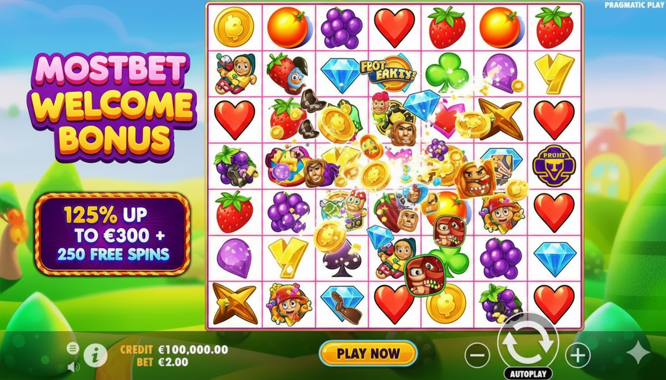Mostbet Welcome Bonus for playing slots