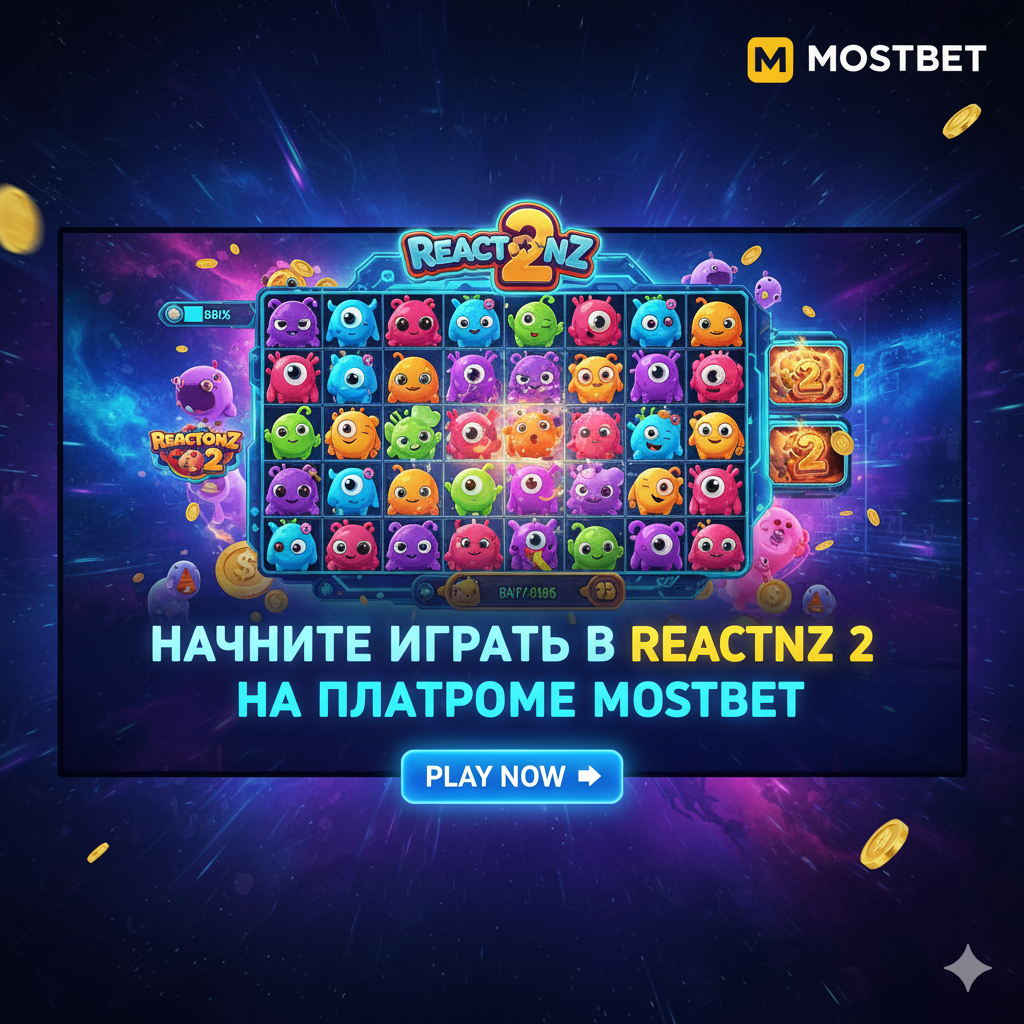 Start playing Reactoonz 2 on the Mostbet platform