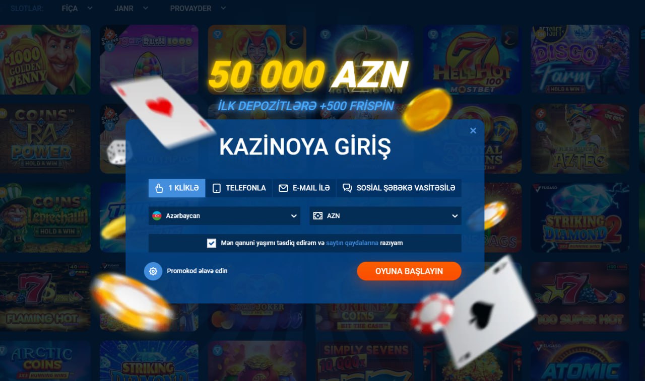 Azərbaycan istifadəçiləri üçün Mostbet AZ-də qeydiyyat prosesi