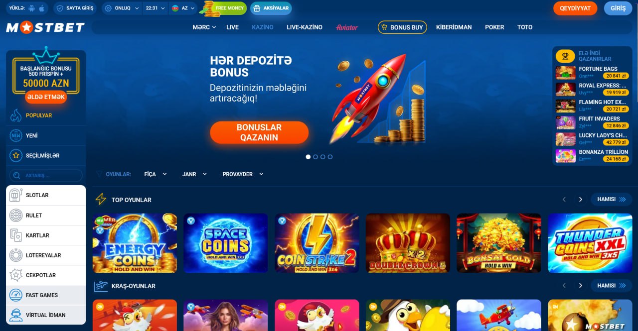 Mostbet AZ Bukmeker Kontoru - futbol və live-betting mərcləri